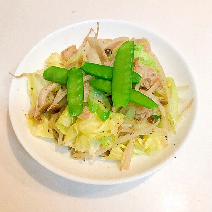 食欲モリっと☆豚肉とキャベツのにんにく野菜炒め